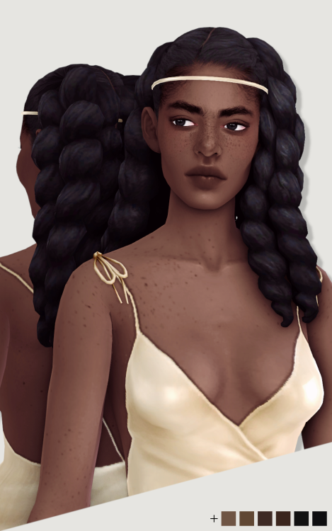 @luutzi | Tonka | female hair (in 4 versions) & a diademEA mesh editthe new Maxis palette (24 sw