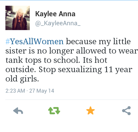 obamaflakes:  Some personal favorites from the #YesAllWomen feed on Twitter- part