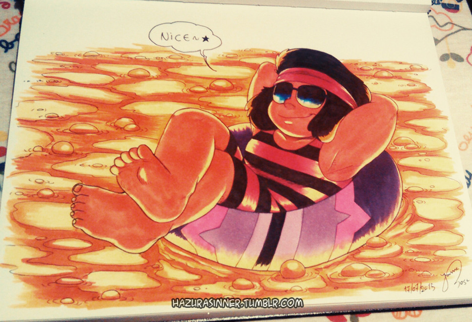 hazurasinner:  Hello everyone! I’m back from my vacation and I bring drawings this