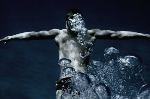 Lars Burmeister by Fabien Baron for Acqua di Gio, a fragrance by Giorgio Armani.