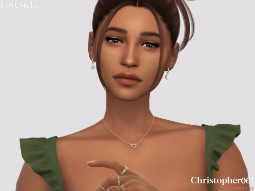 christopher067:L O V E S I C K / necklaces + earringshello! :) today I have a super cute set with a 