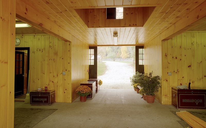 beautifulbarns:  T-shaped isle with 1x8 premium eastern white pine paneling | Old
