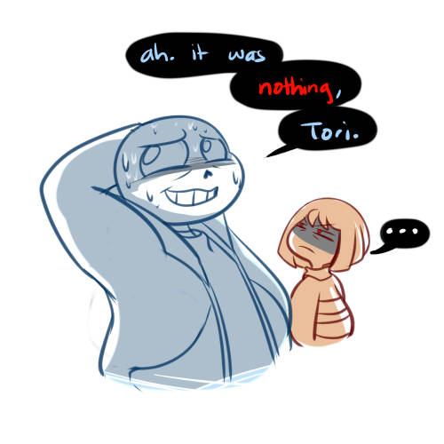 renrink: frisk sniffs your bs sans BONUS: