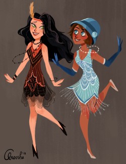 foxville:Korrasami flapper AU??? YES.I love the 20’s vibe in the show, and I just had to draw this out! 