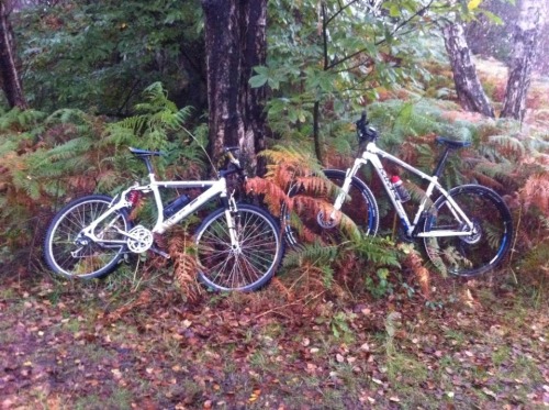 asturiasbike:  Some way, diferents machines, old school vs 29” #mtb #asturiasbike by Adrián Costales