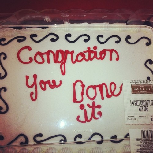 It reads “congration you done it” adult photos