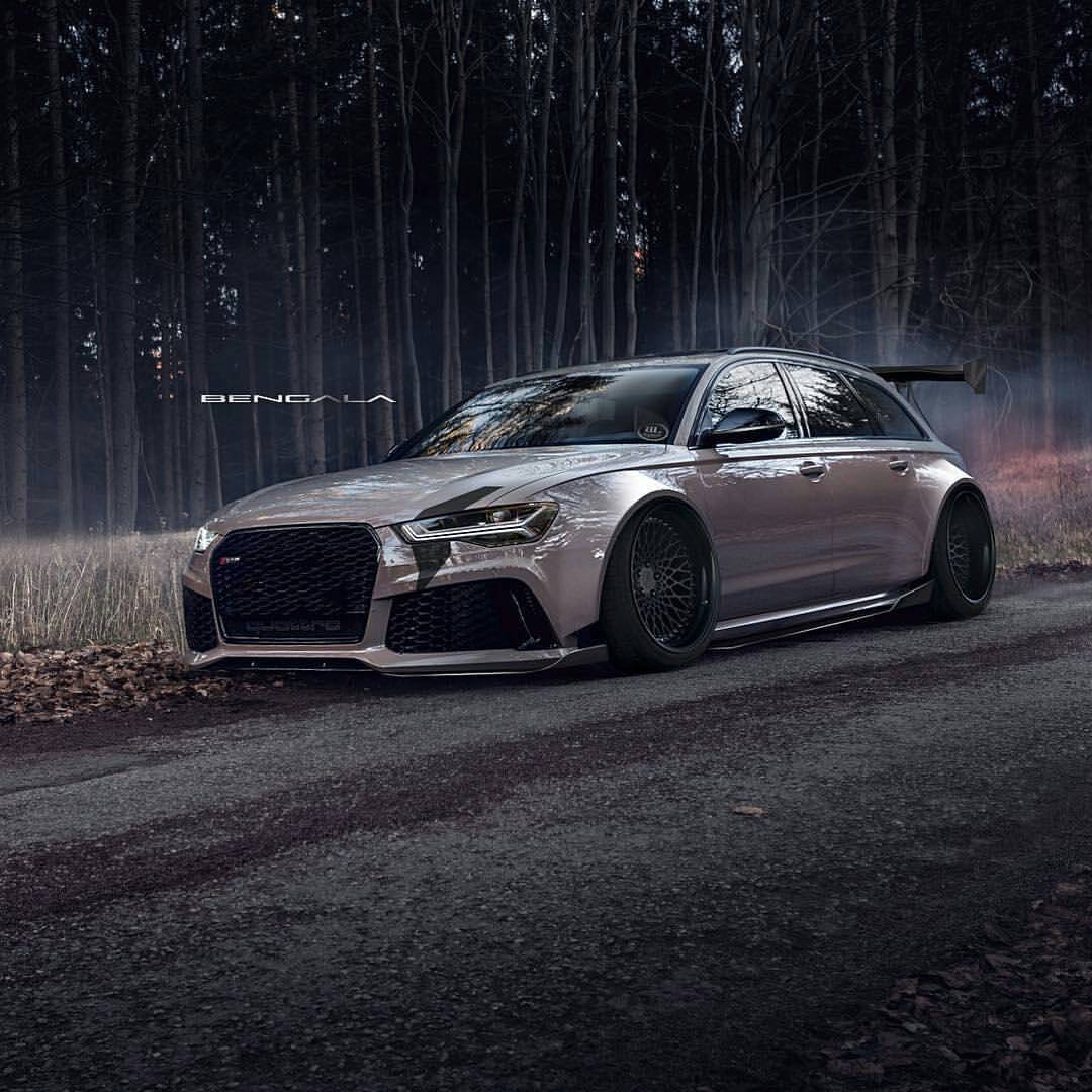 audi-obsession:  So mean!  😈  from @bengalaautodesign  -  Bengala RS6, what else?