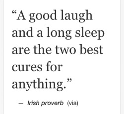 v-ogue-addicted:  Good laugh   long sleep= best cures on We Heart It - http://weheartit.com/entry/88784747 