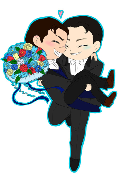 What a happy day !These two were made as gifts for the wedding of friend’s ;3The wedding was s