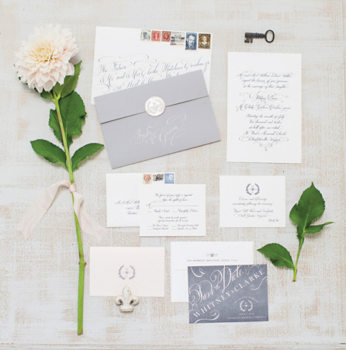 Black tie wedding invitation