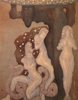 venusmilk:  Atlas and the Hesperides by Nicholas Kalmakoff (source) 