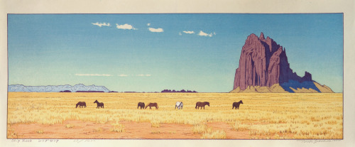 geritsel:Hiroshi Yoshida - Color woodblock prints from the series United States of America.