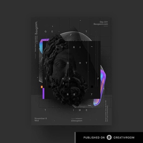 Really cool #dark #poster by @baugasm. . . . Follow us @creativroom to get Creative Design Inspirati