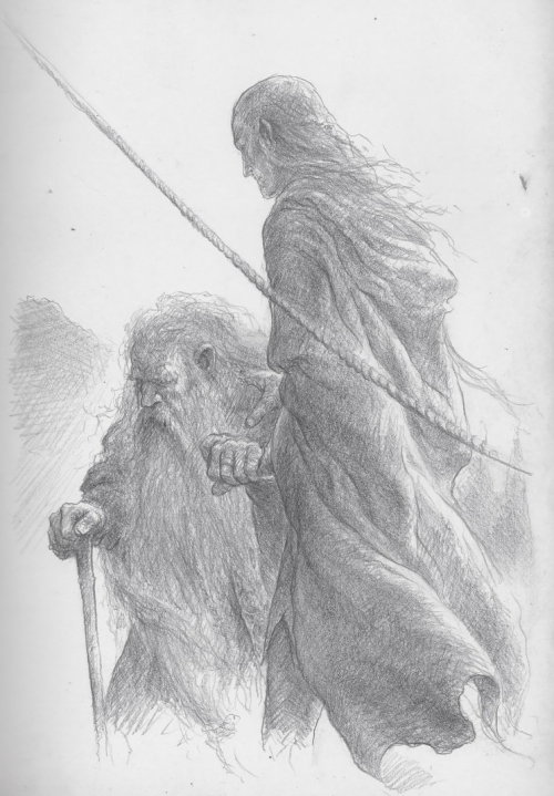 mcvices:finduilas-faelivrin: Legolas and Gimli depart by TurnerMohan “We have heard tell that 