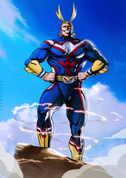 league-of-extraordinarycomics:   All Might by Dandonfuga 