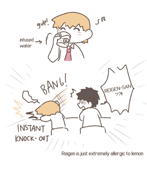 What If Reigen Actually Has High Alchol Tolerance But...