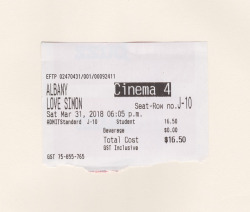 filmticketarchive: Love, Simon (2018) dir. Greg Berlanti