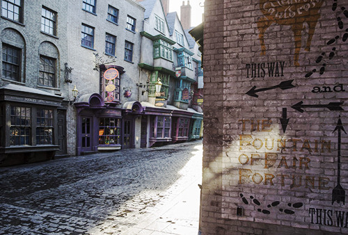 Porn photo dailypotter:  Diagon Alley in the Wizarding
