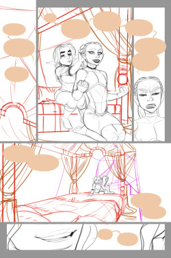 Sketches for pages 9-12! PLOT heavy section is over so I can get back to posting the sketches without worrying about spoiling anything.