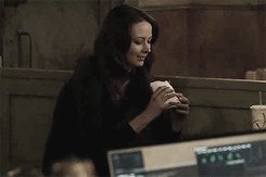 dreamaboutlifeagain: @Ashley_Gable @AmyAcker decided Root should eat pancakes to honor Shaw. #ShootLives #PersonofInterest