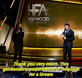 strangerinletoland:  Proud Mama Moment ♥ Hollywood Film Awards 2014