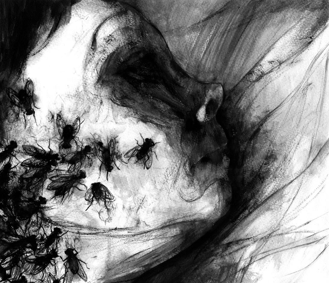 goryhorror:“Now it’s Dark” illustrated by: David Lupton