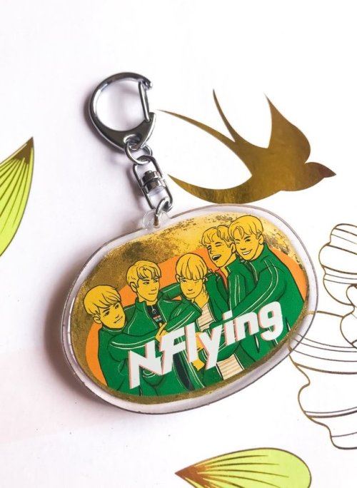 N.FLYING enamel pin &amp; hot potato glitter epoxy charms on omnic.bigcartel.com