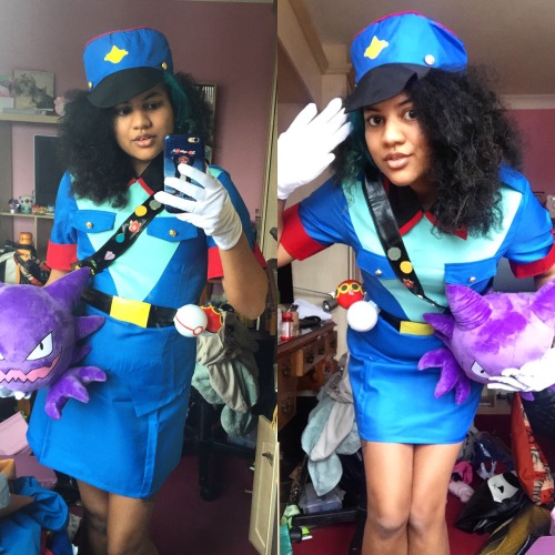 cosplayingwhileblack: Character : Officer Jenny Series: Pokémon Cosplayer: @talesfromloutopia