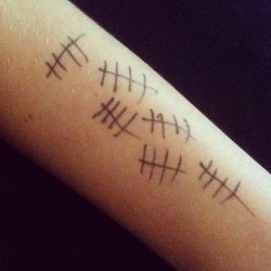 perfectlittlesoul:  Why do I have tally marks on my arm? #DoctorWho #theimpossibleastronaut #tallyday #thesilence  OH SHIT THAT&rsquo;S TODAY WATCH OUT WORLD