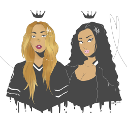 alwaystrill:  barna-boo:  trying to get used to my new tablet with a sketch of some queens  love this
