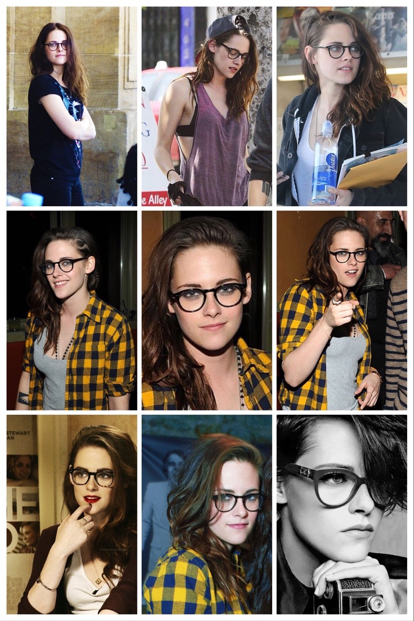 Free Palestine- — Sexuality: Kristen Stewart in glasses