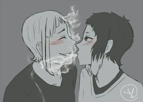 I like hc that Akuta smokes, if only for the shotgun kisses, pretty sure Atsu wouldn’t mind, ^o^/