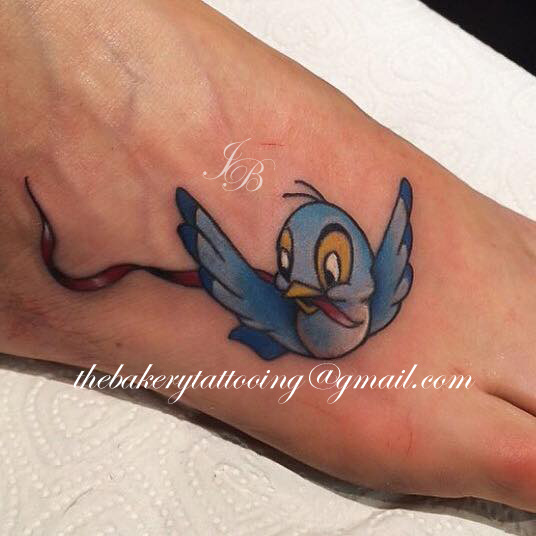 69 Impressive Bird Tattoos On Foot  Tattoo Designs  TattoosBagcom