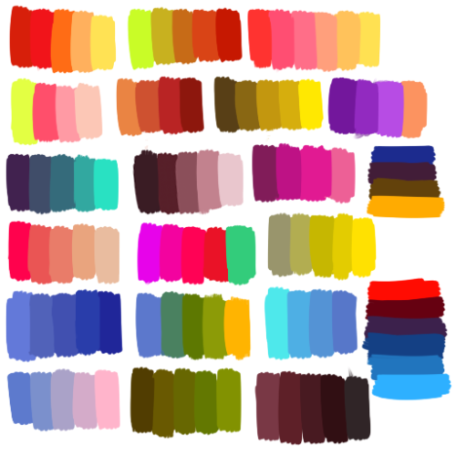 stlop: in tribute to this post, have some more color palettes that i’ve been keeping locked up