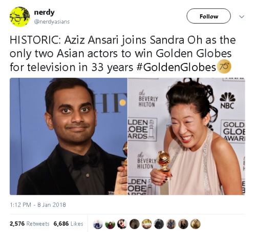 tikkunolamorgtfo: jademon96:  goawfma: 2 actors in 33 damm years Explain how the fuck Aziz Ansari who was raised by muslim parents is asian.   