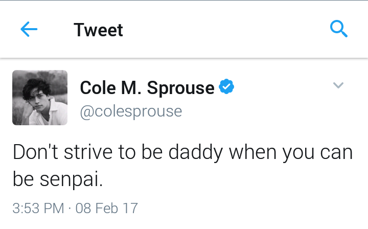 aestheticsprouse:Why Cole’s twitter will one day heal the world part 2