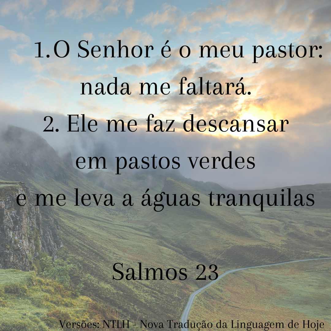 Salmos 23:1 - NTLH - Nova Tradução na Linguagem de Hoje