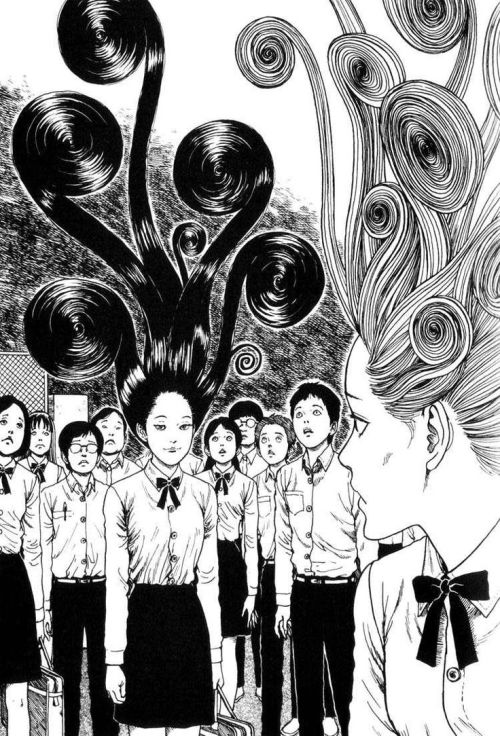 redlipstickresurrected:Junji Ito 淳二伊藤 (Japanese, b. 1963, Gifu Prefecture, Japan) from Uzumaki うずまき(