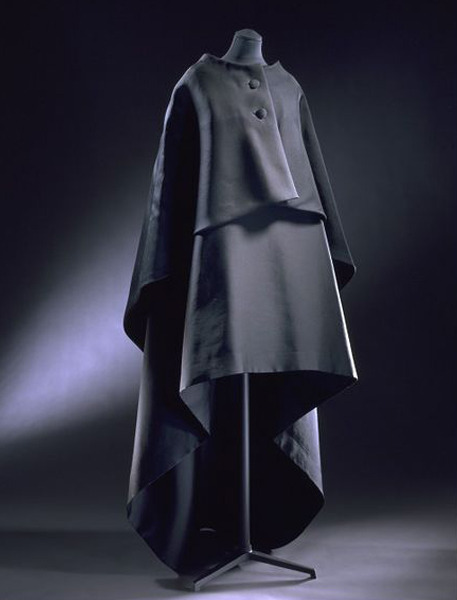 Balenciaga white silk gazar dress from 1968