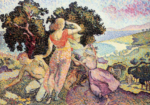 artist-cross: The Excursionists, 1894, Henri-Edmond Cross Medium: oil,canvas