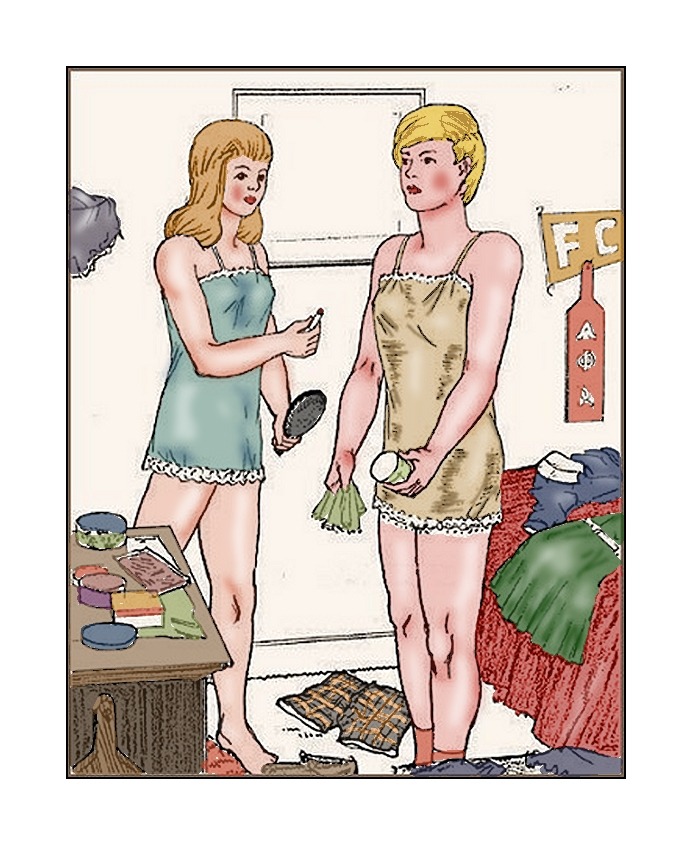 agracier Â said:colorized cross-dressing scene â€¦ http://transeroticart.tumblr.com