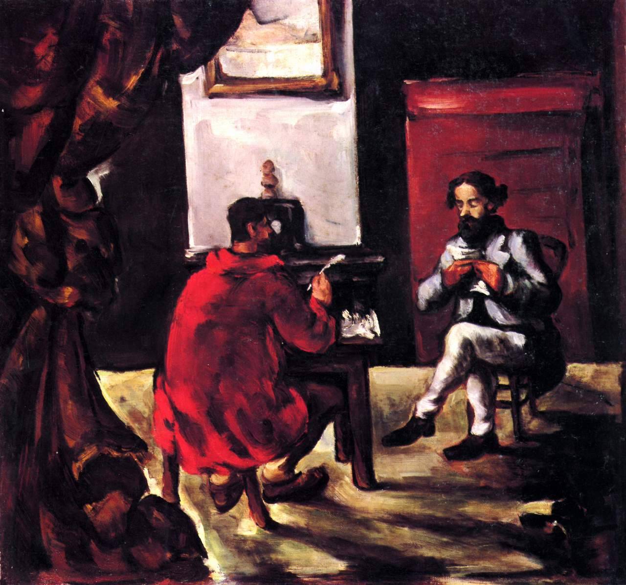 artist-cezanne: Paul Alexis Reading at Zola’s House via Paul Cezanne Size: 52x56