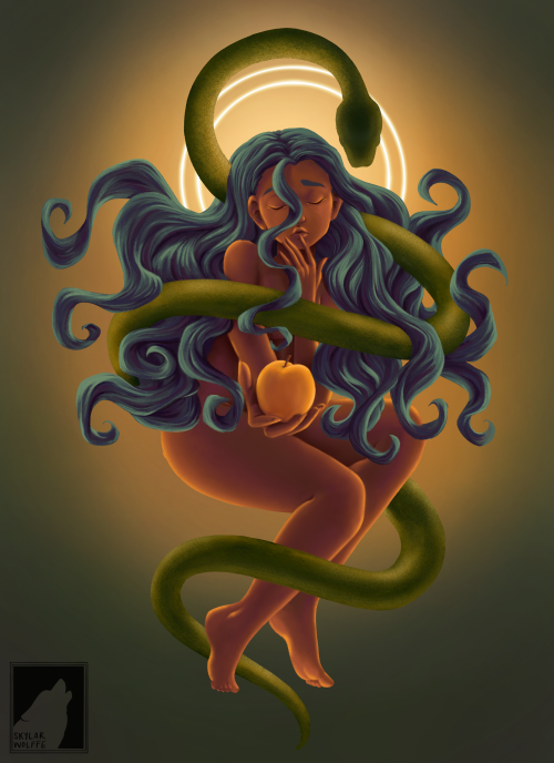 praise-to-the-eternal-mother: The Enlightenment of Eve by Skylar Wolffe (procreate: 11H)