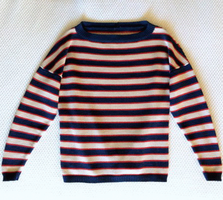 inspirationrealisation:for the love of stripes: Valentino inspired machine knitted sweater with char