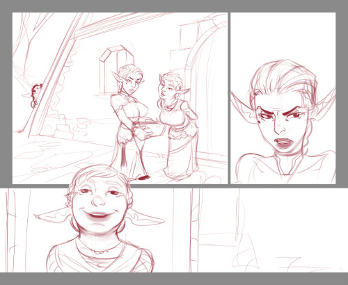 Aaand we’re back! I’ll start uploading finished pages to buttsmithy.com once I have 10 done. I want my buffer damn it. 