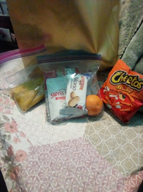 Mystery Bag My School Handed Out! They Gave Some Snacks, Tamales, A Whole Cookie Kit, And Even Some Toys