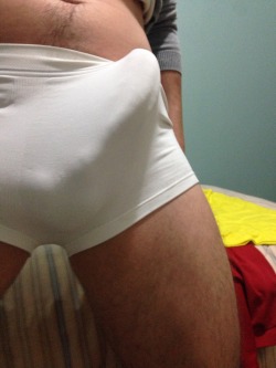 I like white underwear. I’m hard!!