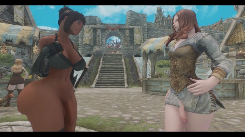 skyrimfutas:  Cina sent a letter to Silence to meet her at her office. Cina found out there was another Futa in town who mentioned hearing of a dark skinned futa hanging around Imperial soldiers.Silence approached this futa. Her name was Ysolda. Silence