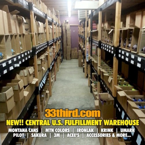 A lot of hard work changes and updates happening w/ 33third.com! Photo of our NEW Centralized Fulfil