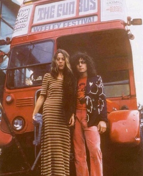 spiritof1976:Hop on the Fun Bus ♥️ June Child & Marc Bolan, 1971